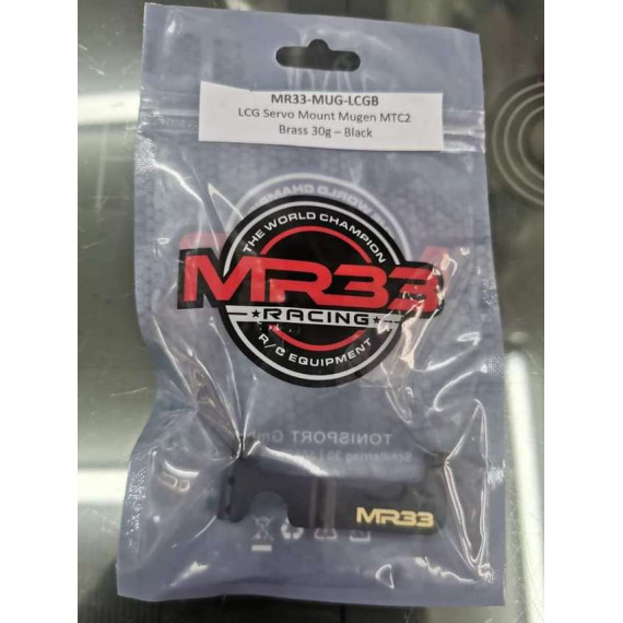 MR33-MUG-LCGB MR33 LCG Servo Mount Mugen MTC2 Aluminum 30g Black