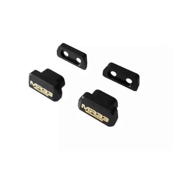 MR33-AWE-BW MR33 Awesomatix MMX Bulkhead Weight Brass 20g - Black