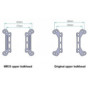 MR33-AWE-UB MR33 Awesomatix A800MMX Upper Bulkhead 1 pair