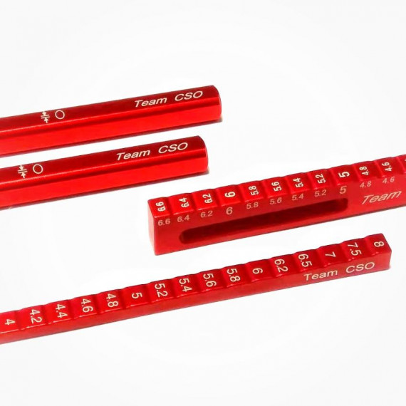 CSO Setup Gauge for 1/10 Touring Car (Red)