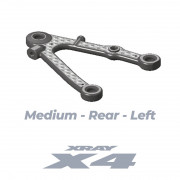 302181-M XRAY X4 CCF Carbon Fiber Fusion Front Lower Arm - Meidum - Left