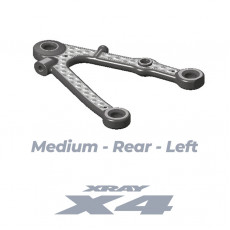 302181-M XRAY X4 CCF Carbon Fiber Fusion Front Lower Arm - Meidum - Left