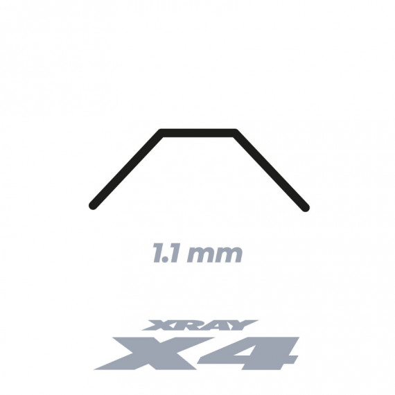 303821 XRay X4 Anti-Roll Bar - Rear 1.1mm