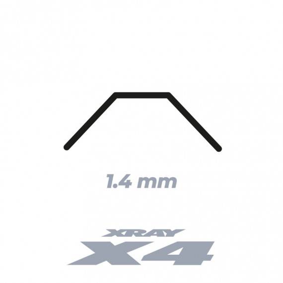 303824 XRay X4 Anti-Roll Bar - Rear 1.4mm