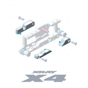 309852 XRay X4 電機馬達支架用黃銅配重 4g + 4g + 8g