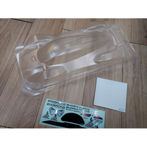 ZooRacing BWOAH 1:10 Touring GT Car Clear Body - 0.7mm REGULAR 190mm