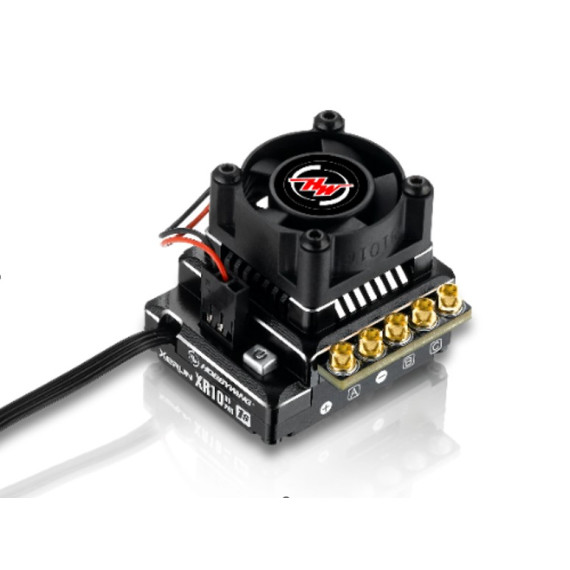 30112609 Hobbywing 120A XeRun XR10 Pro Heavy Duty 1S V4.1  Sensored Brushless ESC (Black)