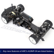 ARC A10MF-24 FWD Car Kit 1:10 with Carbon Chassis R100037