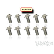 T-Work's TSS-U 64 Titanium M3 Hex. Socket UFO Head Screw